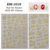 Cartoon New Year Pony Nail Stickers Nail Decorations Accessories Year Of The Horse Nail Appliques Art Sticker DIY Nail Stickers