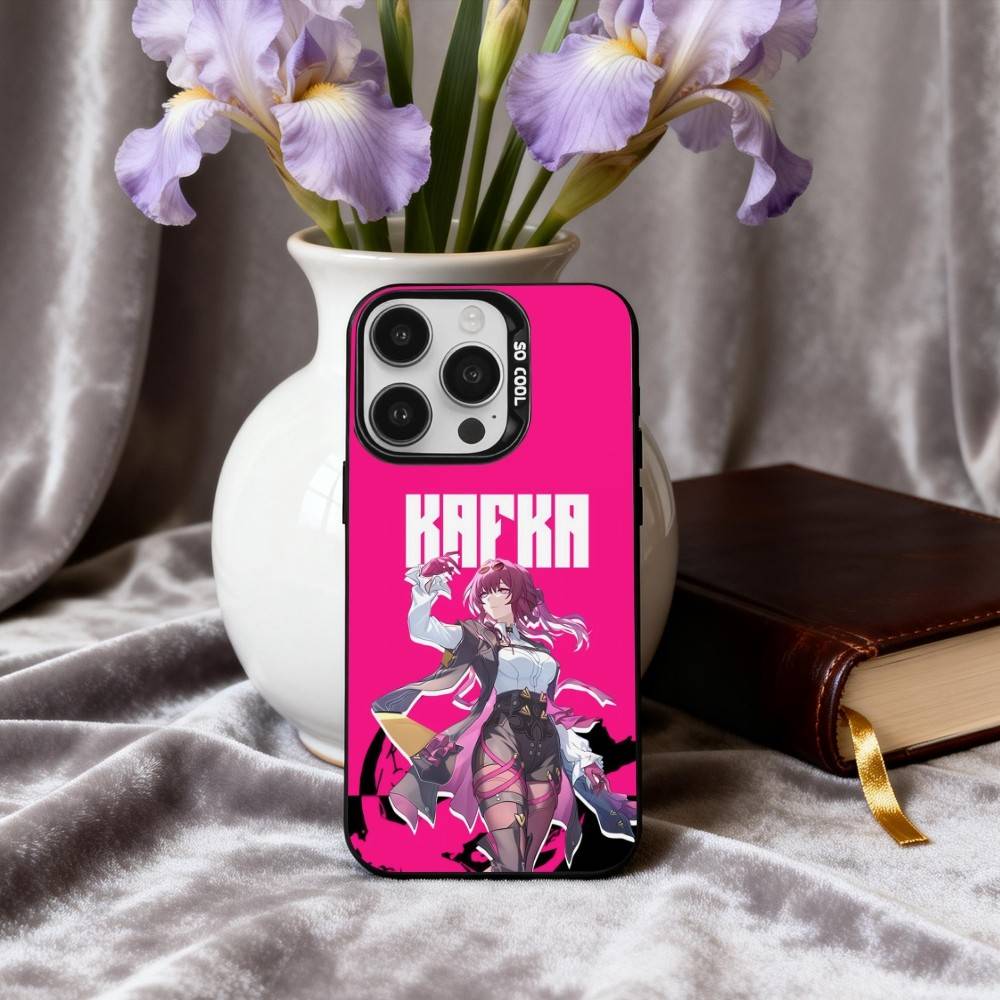 

K-Kafka H-Honkai S-Star R-Rail Phone Case For iPhone17,16,15,14,13,12,11 Plus,Pro Max Black Candy silver phone case iPhone16pro