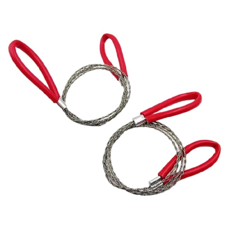 2Pcs Steel Wire Handsaw For Cutting Wood Plastic Metal Ergonomic Grip Lightweight Gardening Construction Use