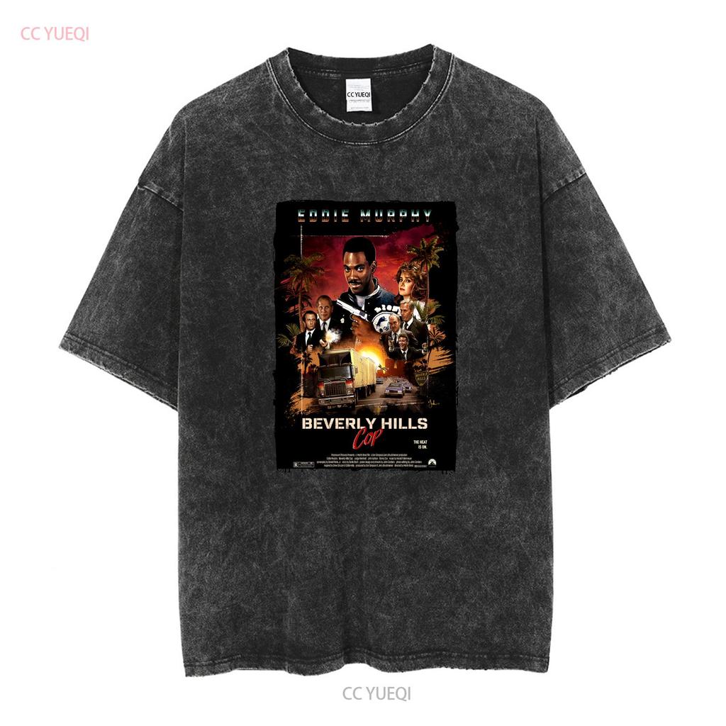 Beverly Hills Cop V9 Eddie Murphy Natural White Gray Vintage Men T Shirt all sizes S 5XL Movie long or short sleeves vintage