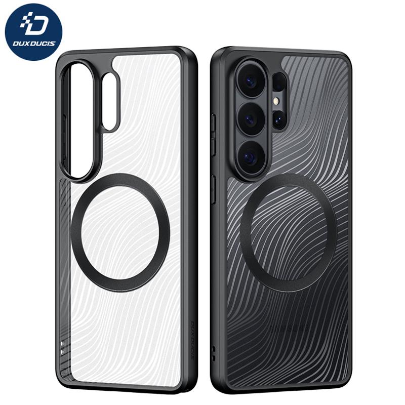 For Samsung Galaxy S26 Ultra Case Aimo Series Magnetic PC+TPU Flowing Line Matte Anti-fingerprint Cover For Galaxy S26 Ultra Galaxy S26 Ultra