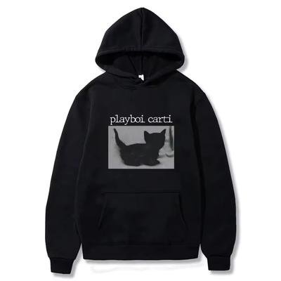 Playboi Carti Oversize Hip Hop Худі Милі Худі з Принтом Кота Бавовняна Толстовка Модні Чоловічі Топи Жіночий Зимовий Вуличний Одяг