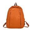 Schoolbag Casual Nylon Backpack Niche Design Solid Color Large Capacity Commuter Travel Backpack College Student Class Backpack