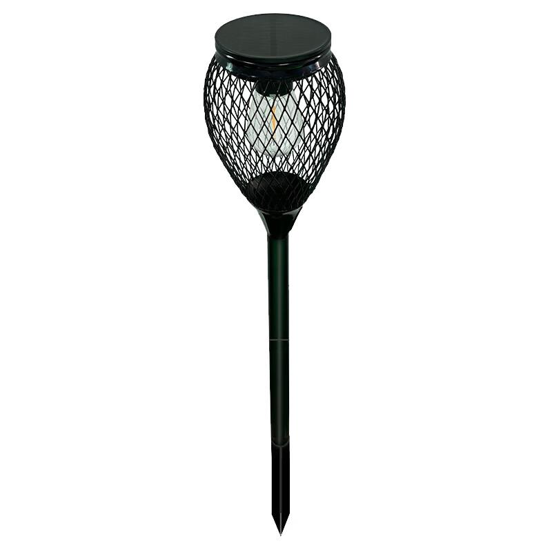 Solar Powered Vintage Bulb Lawn Lights (4-Pack, Warm Light)