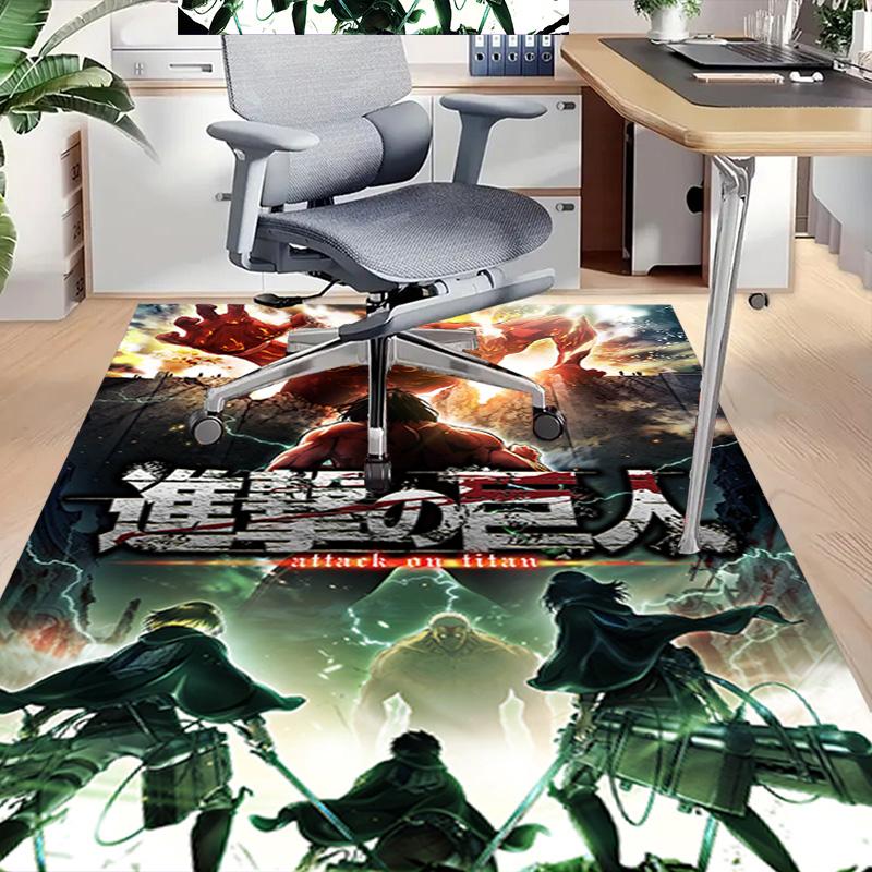 Attack Titans Carpet For Playroom Bedroom Living Room Sofa Home Decorkids Game Area Rug Nonslip Floor Mat