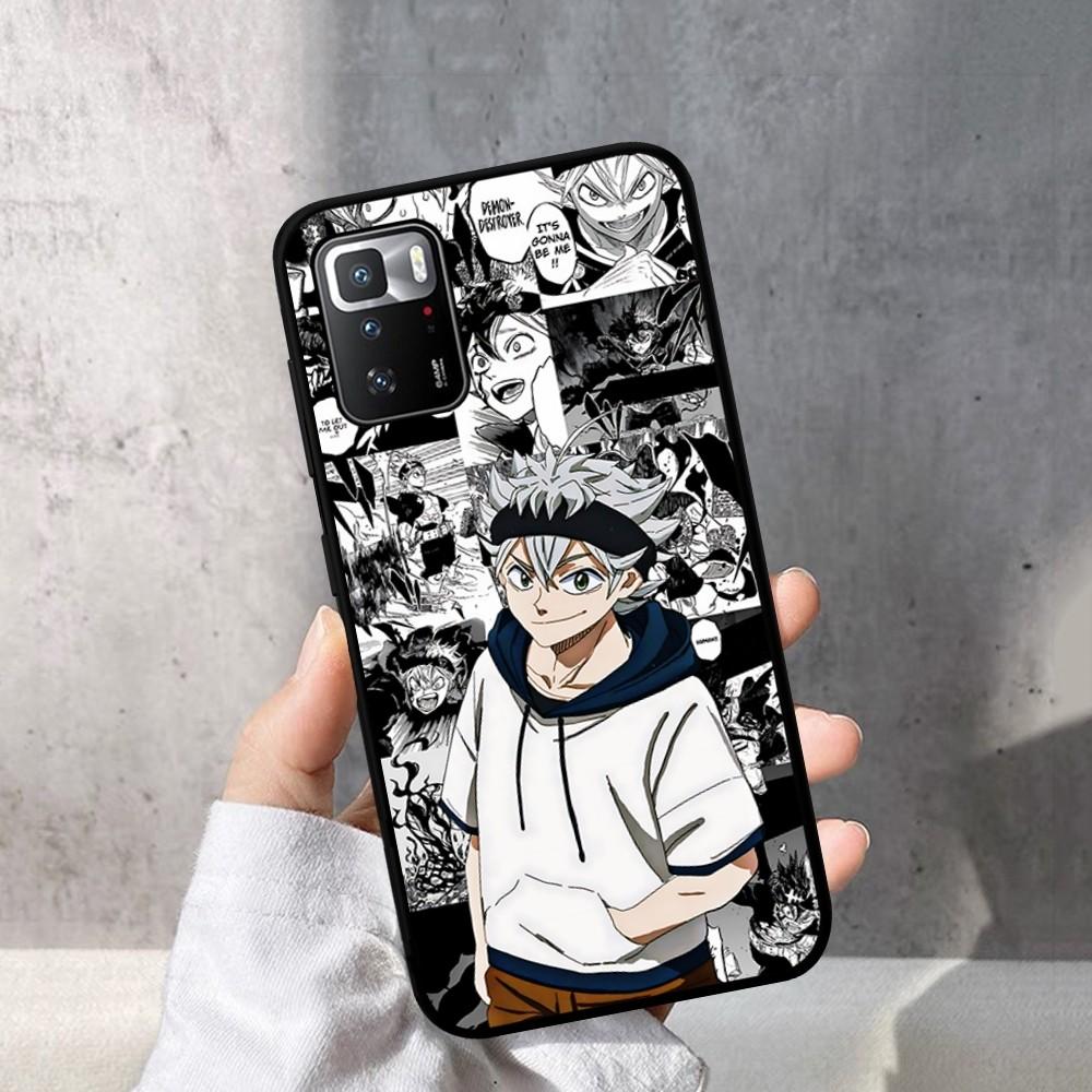 Black Clover Phone Case For Redmi Note 4 X 5 A 6 7 8 T 9 9S 10 11 11S 11Epro Poco M3 Pro