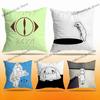 YYorushika Band Japanese Pillow Case For Sofa Decor Car Office Room Printing Cushion Cover Decorations and Protector