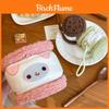 Food Theme Coin Pocket Plush Wallet With Soft Cotton Filling For Kids And Teens