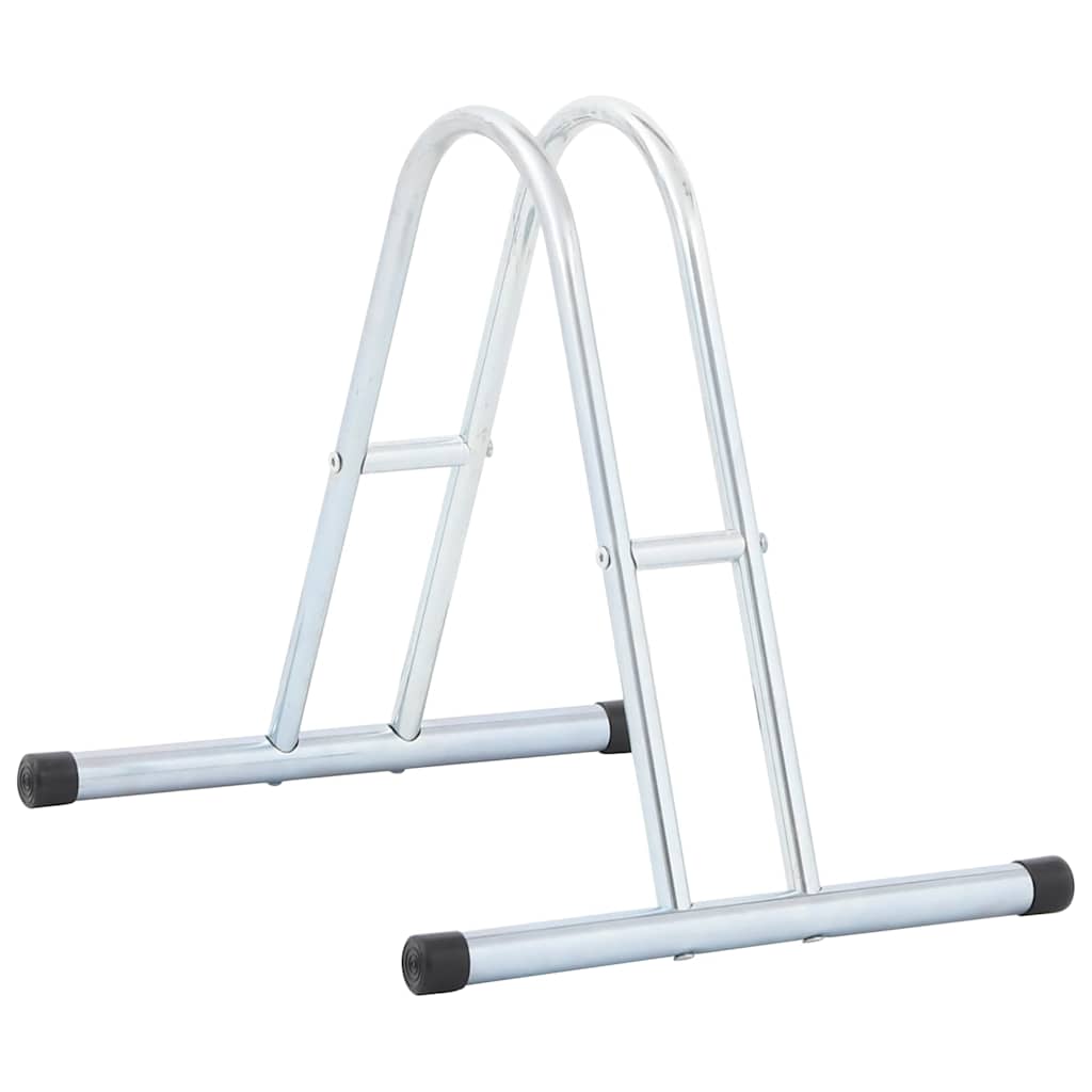 Vidaxl Stand For 1 Bicycle, Freestanding, Galvanized Steel
