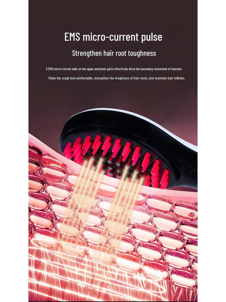 Electric Hair Growth Comb with Red Light Therapy & Essential Oil Mist