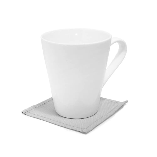 STYLE Decor Coasters, 100% Cotton, Stylish Fabric, Set of 4, Washable, Nordic Style, Solid Gray, W3003000