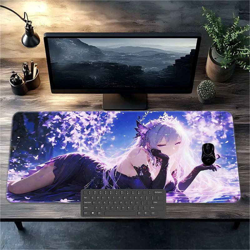 XXL Office Mouse Pad precision cloth glide desk grip rubber base for home office laptop keyboard desk comfortable desk accessory 400x800x2mm