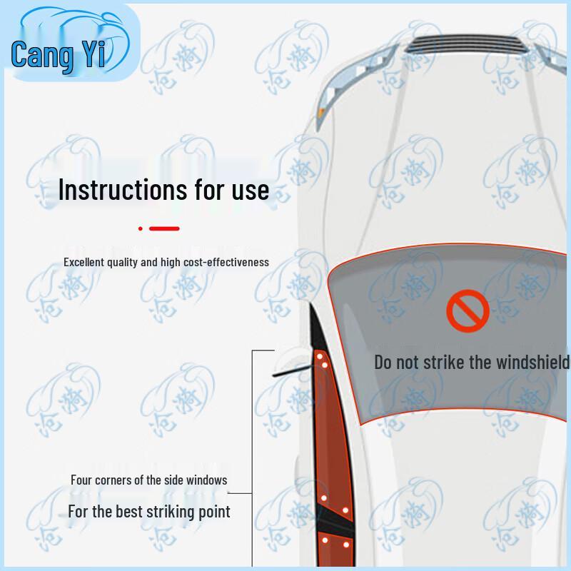 Cangyi 2-in-1 Car Safety Hammer