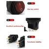 12V 20A Round Switches with LED Display & attaches  Wire  Plastic LED Illuminates Switches for Quick & Simple Installation