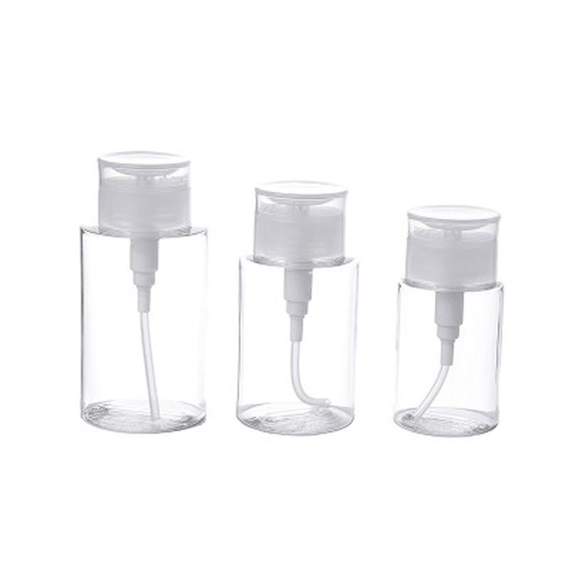 1 Pcs Top Empty Pump Dispenser Liquid UV Gel Polish Nail Art Polish Clean Acetone Bottle Polish Cleanser Remover Bottle