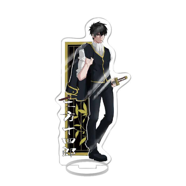 15cm Anime Stand Figure Model Plate Cosplay Decoration GINTAMA Kagura Sadaharu Shimura Shinpachi Kagura Acrylic Decor Gift