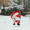 Christmas Yard Signs Outdoor Decorations, Metal Christmas Yard Signs Decoration, Gnome Yard Stake Outdoor For Christmas Holiday Party Decorations