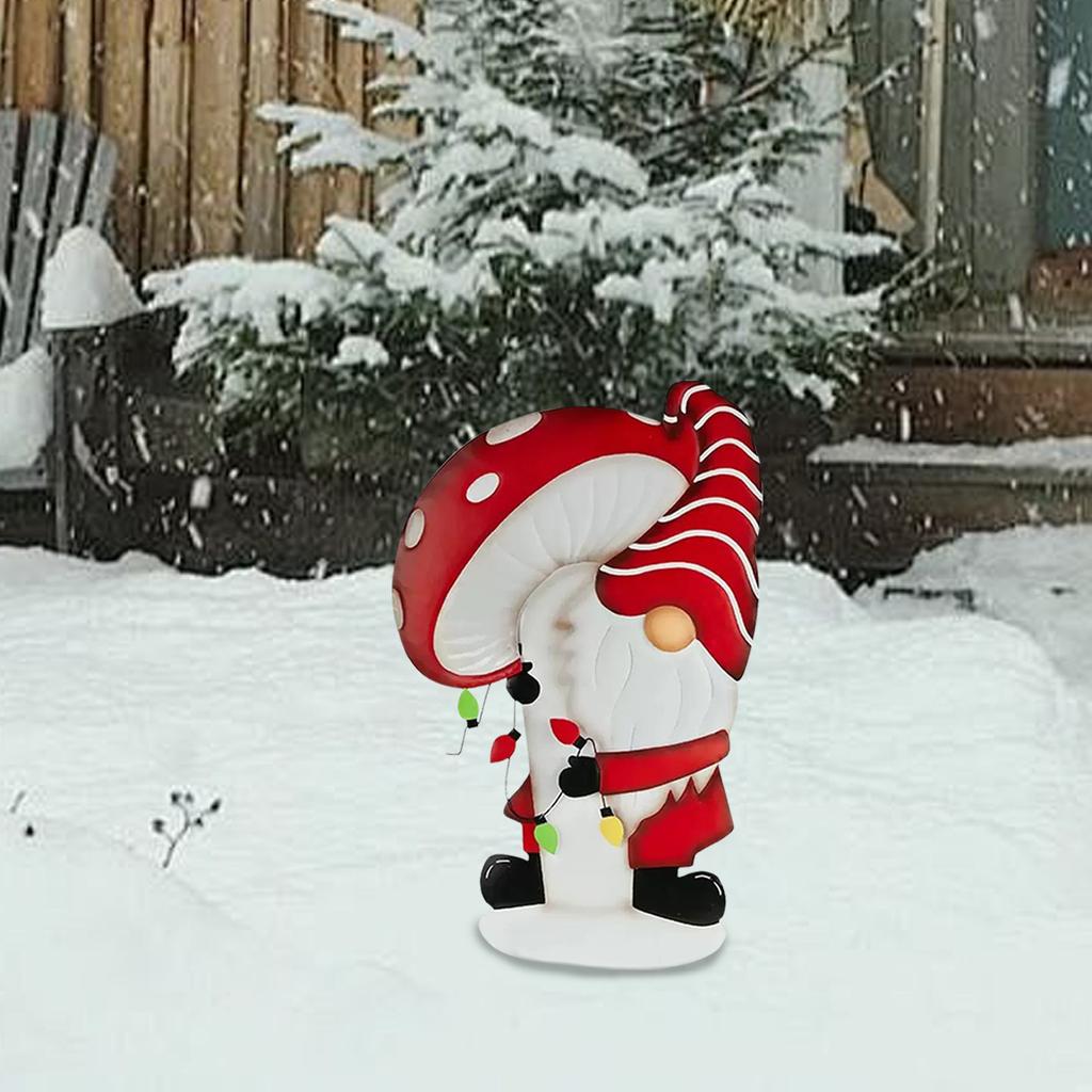 Christmas Yard Signs Outdoor Decorations, Metal Christmas Yard Signs Decoration, Gnome Yard Stake Outdoor For Christmas Holiday Party Decorations