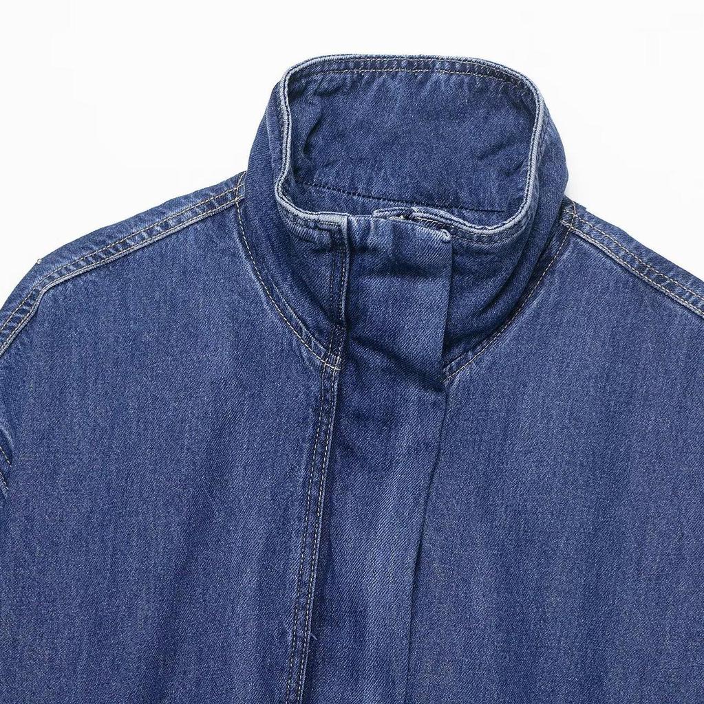 Moderne Retro Denimjakke til Kvinder - Europæisk & Amerikansk Stil