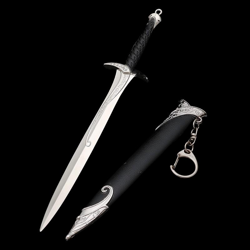 22cm Metal Gandalf Katana Sword Movie Rings Knight Knife Iron Real Size Japanese Katana Samurai Sword Cosplay Kid Toy Anime Gift