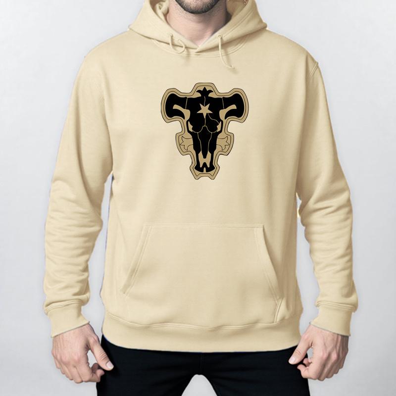 Anime Black Clover Bulls Squad Emblem Yami Asta Graphic Hoodies Oversized Hooded Long Sleeves Men Women Clothes