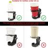 Portabottiglie Universale Pieghevole Portabevande Staffa per Tazza d'Acqua per Moto Bici ATV UTV Scooter