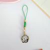 Cartoon Panda Bamboo Keychain Pendant - Cute School Bag Accessory and Creative Gift for Students