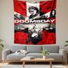 Doomsday Movie Poster Tapestry Wall Hanging, Post Apocalyptic Action Art, Cinematic Wall Decor for Bedroom Living Room Dorm