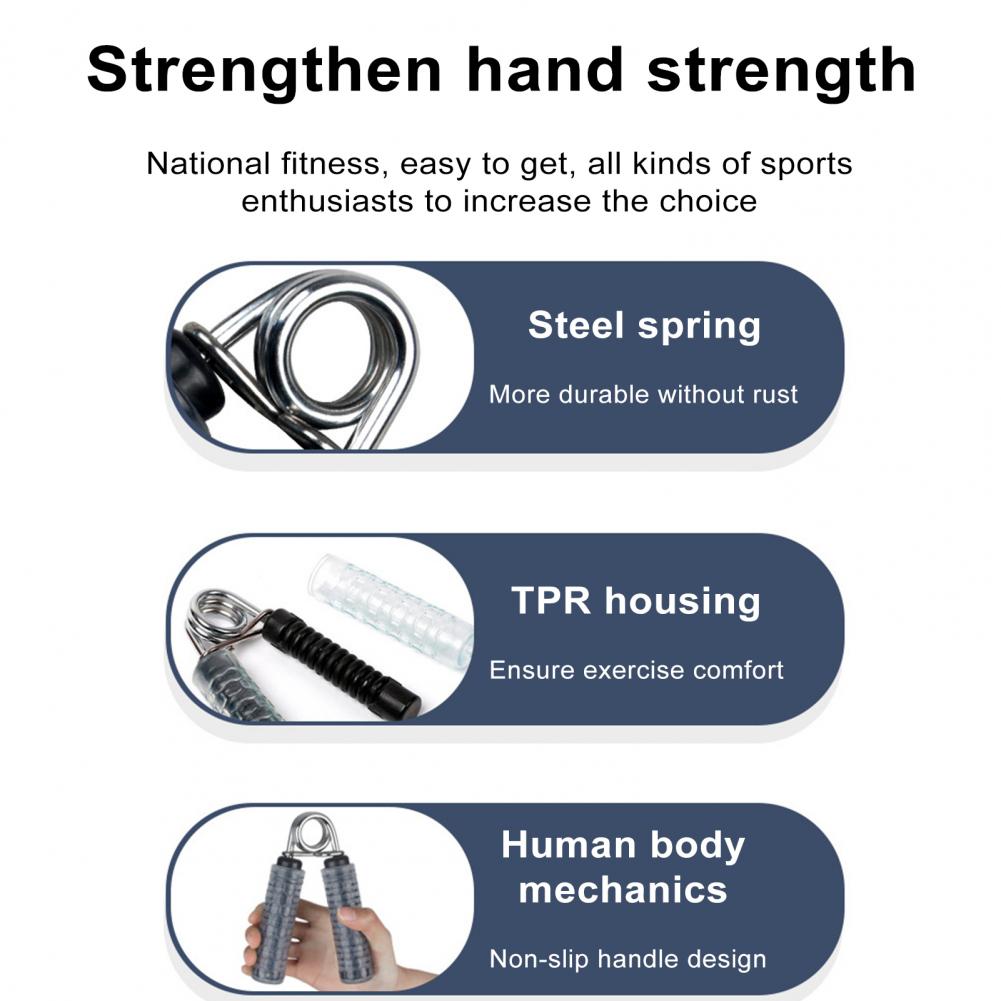 Steel Hand Grip Trainer Premium Stainless Steel Hand Grip Trainer 30/60 Lb Strengthener for Forearm Finger Wrist for Hand