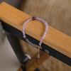 Elegantní dámský náramek z levandulového ametystu - Jednoduchý DIY design s fialovým nefritem pro půvabný styl