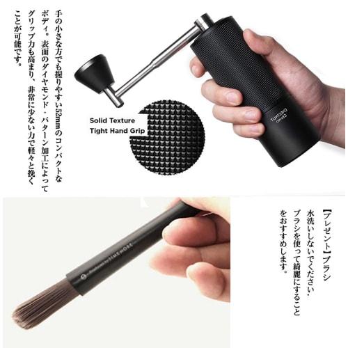 TIMEMORE Kuriko C3S Hand Coffee Grinder, Manual Coffee Grinder with Stainless Steel Mortar, Adjustable Coarseness, Easy to Clean, Labor-Saving, Diamon