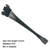 13.5cm PWM Fan Splitter Cable Professional Tinned Copper Wide Compatibility 1 to 2 4 Pin PWM Fan Extension Cable for Desktop