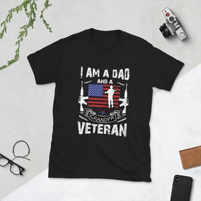 Mens Gifts for Veterans Dad Grandpa Veteran Shirt Father's Day Gift T-Shirt