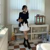 New Arrivals Open Run Drawstring Skirt Mini Cotton Spring Casual Women