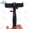 Support Trépied de Bureau Double pour Téléphone pour Streaming en Direct et Prises de Vue Extérieures avec Tête à Clip Portable