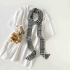 Millennium Spice Girl Style Thin Long Silk Scarf Neck Ribbon Retro Leopard Print Silk Scarf Long High-End Ribbon Headband