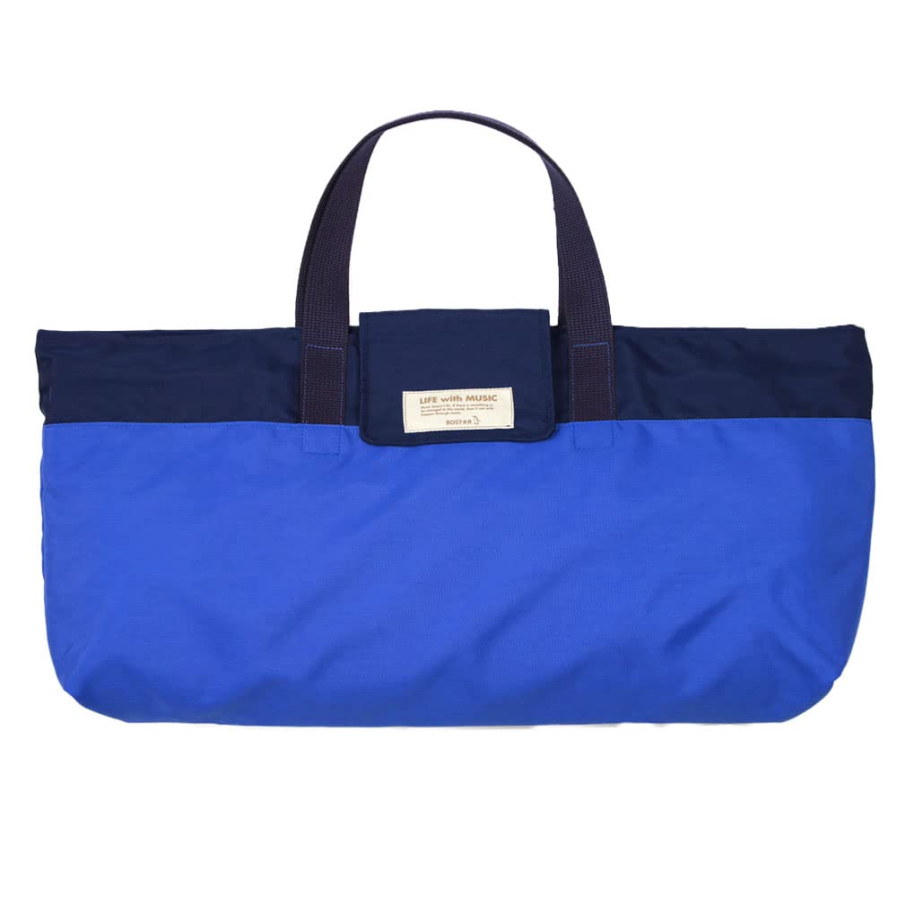 BOSTR Music Bag, Handbag for Melodicas, Made In Japan, Nylon Shoulder Bag, Water-Repellent, for Boys and Girls, Kids, Blue and Navy