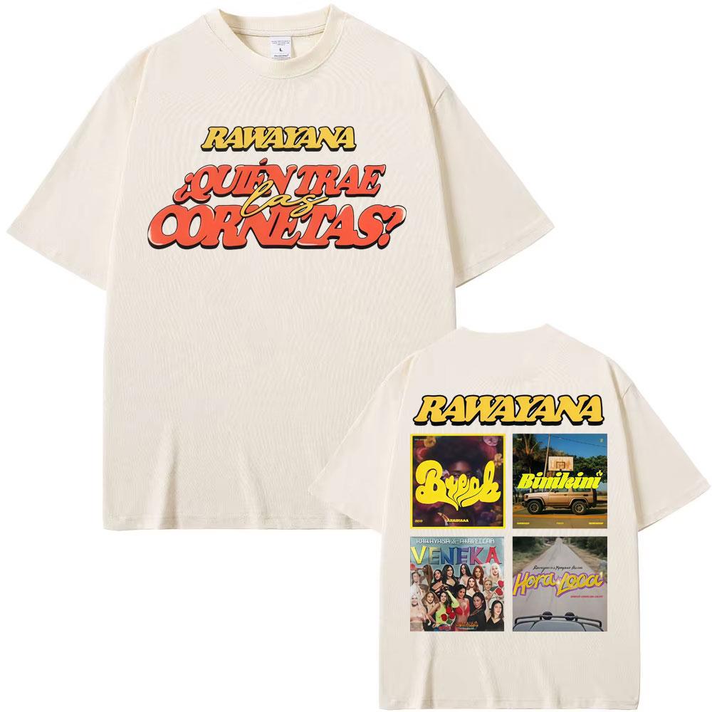 Band Rawayana Music Album 2026 Graphic T Shirt Men Women Fashion Vintage Short Sleeve Tshirts Cotton Crewneck Hip Hop Tshirt
