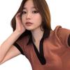Summer New Tops Short ins Tide Design Sense Niche Sweet and Spicy Style Pure Desire Spice Girls Short Sleeve T-Shirt Women