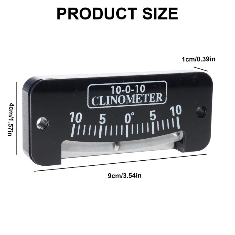 Vattenpass Bubbla Inclinometer Lutningsvinklar Linjal för Båtar Hemförbättring 0-10 Grader