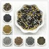 3/4/5/6/8mm Vergoldete/Versilberte/Bronze Metallperlen Glatte Kugel-Abstandshalterperlen für Schmuckherstellung Zubehör Diy Handgemachte Accessoires