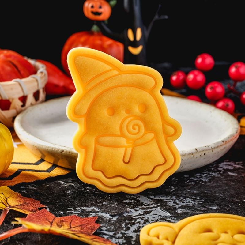 5 Set Biscuit Molds Baking Accessories Halloween Cookie Moulds Biscuit Molding Baking Supplies Suitable for Baking