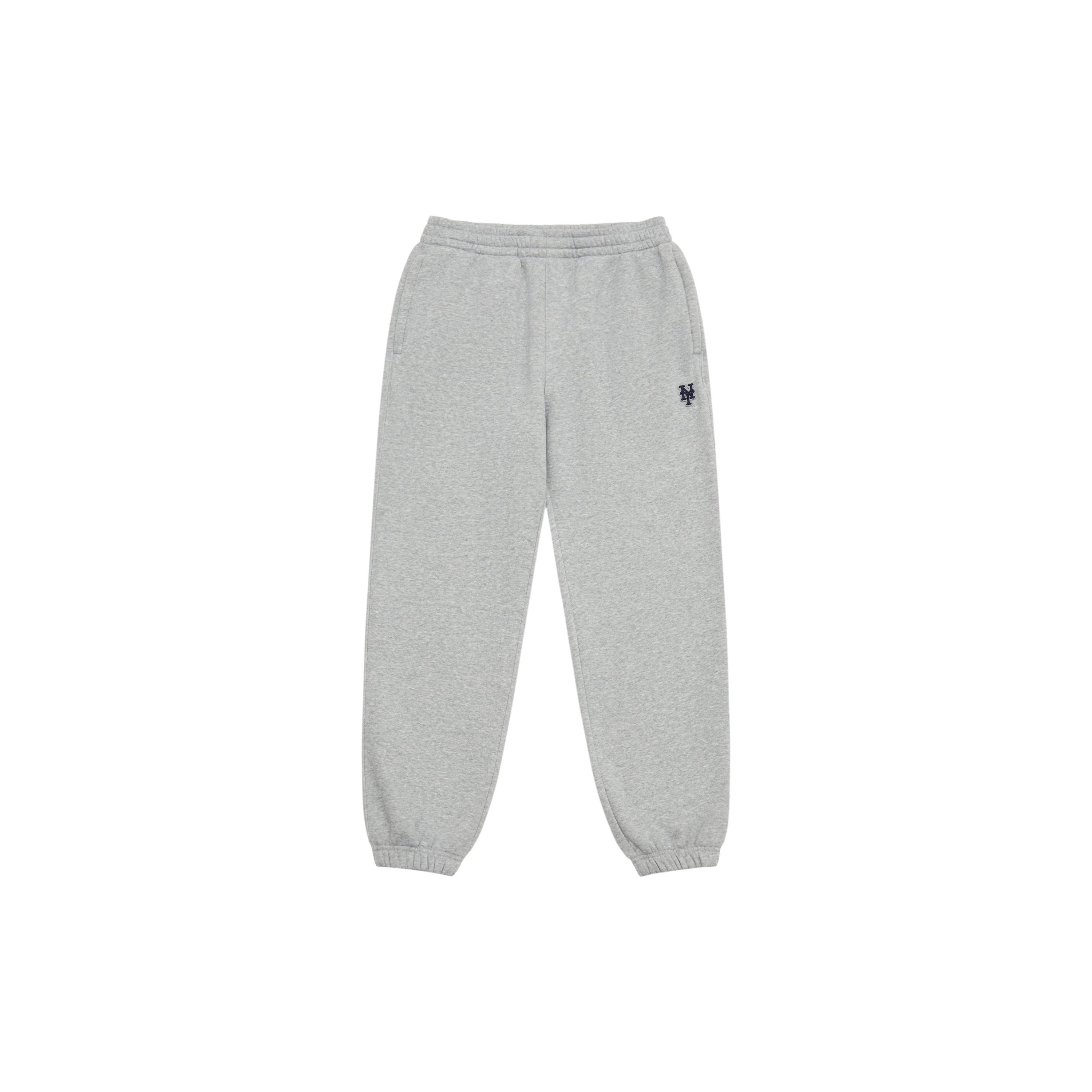 MLB Basic Collection New York Mets 24FW Knitted Sweatpants Unisex Heather Gray 3APTB0646-09MGS XXL