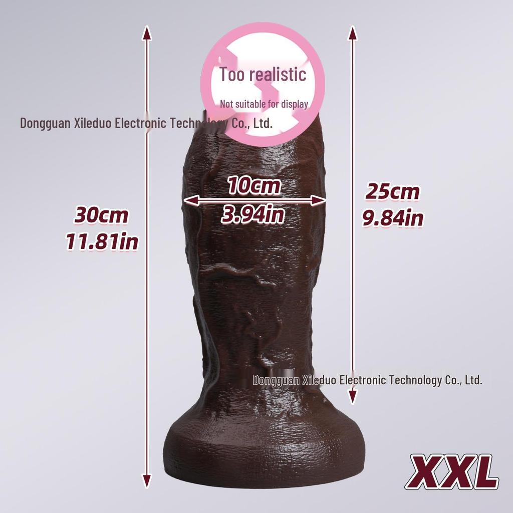 Realistischer Silikon-Dildo - Supergroß, Weiches Fleisch, Weibliches Spielzeug