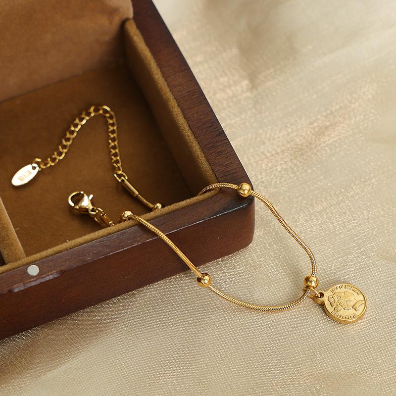 Trendy Chain Bracelet For Women Gold Color Link Chain Bangle Female Jewelry Gift
