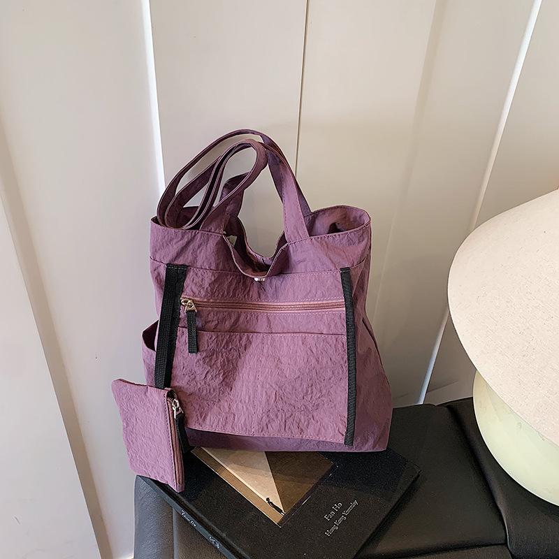 Japanese Tote Bag Casual Shoulder Cloth Bag Women's Niche Design Sense Canvas Large-capacity Commuter Tote Extra Large Bag