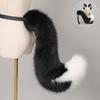 Halloween Fox Ears & Tail Set - Yokai Fox Cosplay Prop, Handmade Fox Girl Kemonomimi Headband