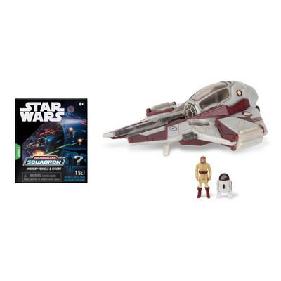 Star Wars Micro Galaxy Squadrons Jedi Interceptor Gizemli Paket Hafif Zırh Sınıfı ve Keşif Sınıfı Araçlar Aksesuarlarla OBI-WAN Kenobi'nin - 3 inç