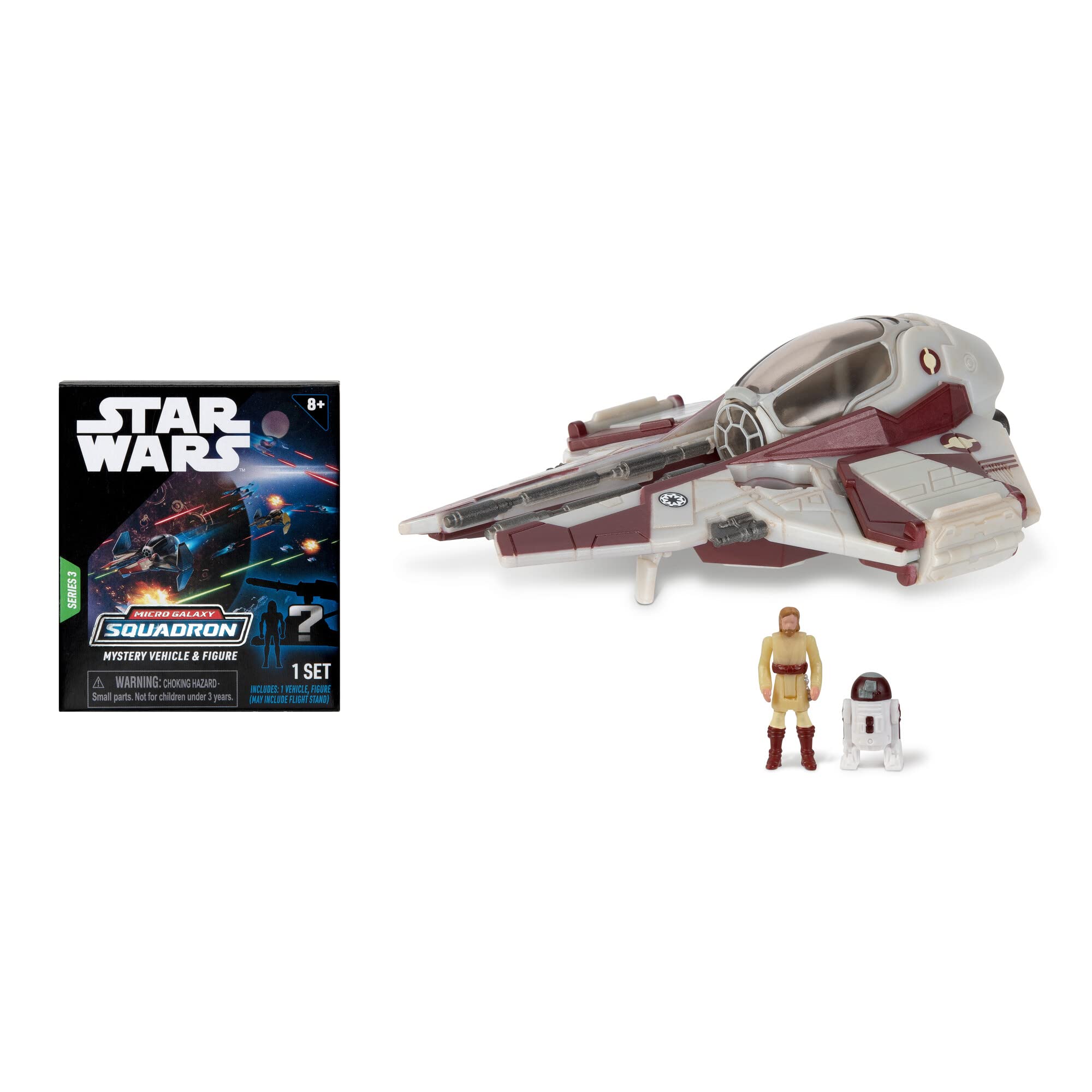 

STAR WARS Micro Galaxy Squadrons Jedi Interceptor Mystery Set Light Armor Class and Scout Class Vehicles with Accessories OBI-Wan Kenobi s - 3