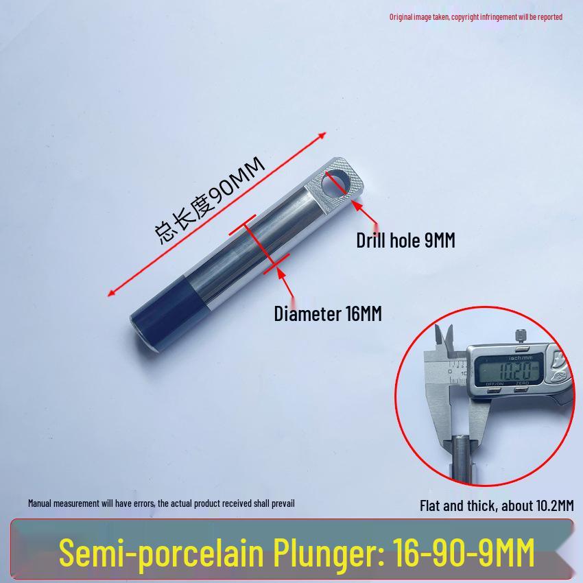 Universal High-Pressure Car Washer Pump: 1812 Plunger Piston Rod with Black Spray Porcelain Plunger & White Ceramic Tube